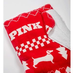Victoria secret pink Blanket New - color RED